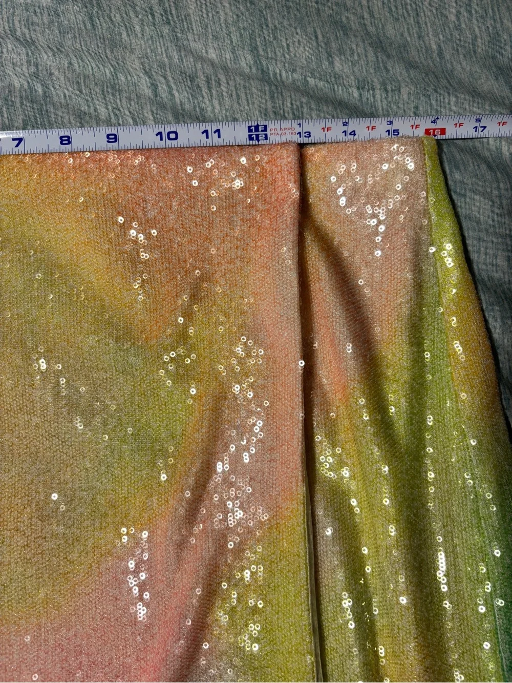NWOT STINE GOYA Arwen Rainbow Multicolor Sequined Midi Wrap Skirt S